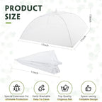 Tanlade 8 Pcs Mesh Plant Cover Protection Tent from Animals Reusable Dome Protect Tent Collapsible Plant Umbrella Netting Food Cover Net for Plants Food Vegetable(17 Inch,White)