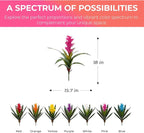 2Pcs Artificial Bromeliad Plants, 18" Fake Hawaiian Ginger Flower,Large Real Touch Faux Tropical Flowers, Lifelike Exotic House Plants for Home Office Indoor Decoration (Pink)