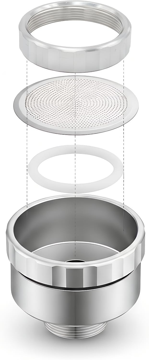 Dreyoo 1 Pack Water Nozzle with 3000 Tiny Holes, 3/4'' Aluminium Alloy Garden Hose Shower Head with PTFE Thread Seal Tape for Outdoor Watering Flowers, Plants, Greenhouse, Nurseryman (2.24'',Silver)