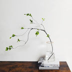 8 Pcs Artificial Ficus Branches Faux Eucalyptus Stems, 47.2 Inch Fake Greenery Stems Artificial Plants for Vase Filler Decoration, Fake Leaves Branches Centerpieces Decor.