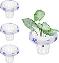 4 PCS Floating Aquarium Plant Holder, Plastic Fish Tank Basket with Floating Rings, Aquatic Pot for Fish Tank Aquaponic Plant Cultivation and Aquascape Decorations