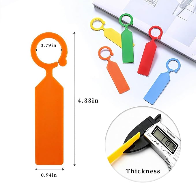 Plant Labels 200 PCS, Thick Waterproof Tree Tags, Weather Resistant Garden Markers & Nursery Tags for Indoor Outdoor Gardening, Potted Plants, Flowers, Vegetables, Trees, Greenhouse Use(Cyan)