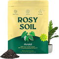 Rosy Soil Aroid Soil Potting Mix - Peat-Free, Microbially Active Biochar Powered Soil for Aroids - Superior Aeration & Drainage for Aroid Plants - Ideal for Indoor Gardening - 4 Quarts
