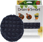 Drain Smart 3D Mesh Planter Pot Drainage Insert Disc – Made in USA – Keeps Soil in, Lets Water Drain Out – Cleaner, Lighter Alternative to Gravel for Indoor & Outdoor Planters (12" – 2 Pack)
