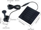 Hovico Solar Fountain - Panel Water Pump for Bird Bath Solar Panel Kit Outdoor Fountain for Outdoor Small Pond, Patio Garden and Fish Tank