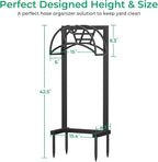 TomCare Garden Hose Holder Heavy Duty Water Hose Holder Holds 160 FT Hoses Freestanding Hose Reel Outdoor Hoses Storage Hanger for Outside Yard