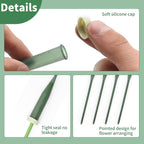 50 Pack Extendable Stem Water Tubes with Caps for Flowers, Extendable Vials for Floral Arrangements, Essential Florist Supplies (12 Inches)