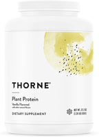 THORNE - Plant Protein - 22 Grams of Vegan Protein Powder - Pea, Rice & Chia Seed Protein with Complete Amino Acid Profile - NSF Certified for Sport - Vanilla - Gluten-Free - About 20 Servings