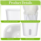 Ziliny 100 Pcs Self Watering Pots Self Watering Planters for Indoor Planters Plastic Garden Flower Pots with Level Indicator Vents for Herbs (3 Inch)