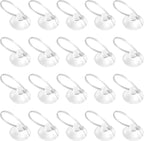 FEBSNOW Aquarium Suction Cups, Fish Tank Suction Cups Aquarium Suction Cup Clip Suction Hooks with 30 PCS Adjustable Cable Ties for Plants, Planter, Binding Moss Shrimp Nest (20)