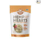 Manitoba Harvest Hemp Hearts, Shelled Hemp Seeds - 8oz, Pack of 8-10g Plant Protein & 12g Omega 3 & 6 per 30g serving - Easy to Digest with 9 Amino Acids - Gluten Free, Non-GMO Project Verified