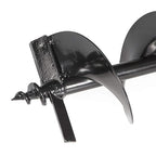 XtremepowerUS Replacement Auger Bit 6" inch for Post Holes Earth Digger Planting Drill Fence Hole Maker Machine Shaft Size 3/4"