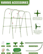 Joyhalo Cucumber Trellis for Raised Bed, U-Shape Garden Trellis for Climbing Plants Outdoor, 51 * 35 * 48in Metal Arch Vegetables Trellis, Plant Support for Vegetable Vine Pea Bean Tomato