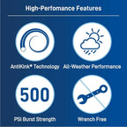 Orbit Pro POLYFUSION Heavy Duty Water Hose (50-Foot x 5/8-Inch)