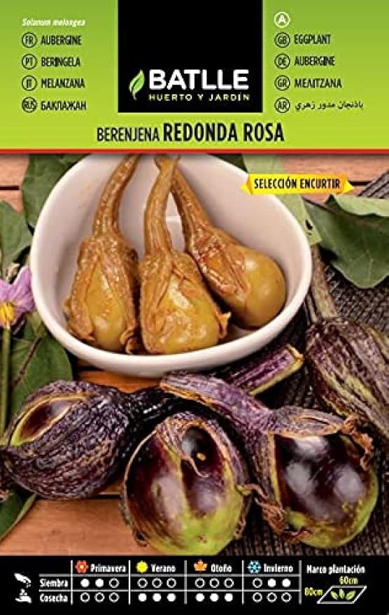 Batlle Vegetable Seeds - Round Pink Aubergine (Seeds)