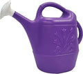 Union Products 63071 2 Gallon Plastic Indoor/Outdoor Watering Can w/ Tulip Design for Garden, Potted Plants, & Patio Pots, Purple