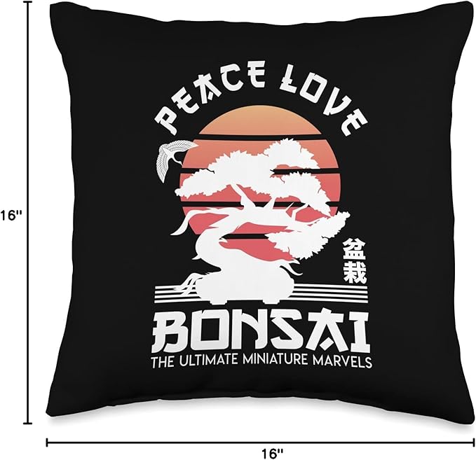 Zen Niwaki Japanese Garden Art Botanists Throw Pillow