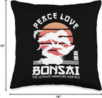 Zen Niwaki Japanese Garden Art Botanists Throw Pillow