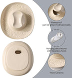 Hanging Wall planters for Indoor Plants, Ceramic Cowboy Wall vases for Flowers, for Bathroom, Living Room, Office, and Home Decor.7.9 x 7.2 x 2.4IN