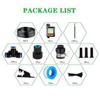 New Quick Connector Drip Irrigation Kits,Automatic Irrigation System with 360-degree Bending Dropper,Adjustable atomizing Copper Nozzle for Watering System for Garden Plants Lawn.(Automatic Timer)