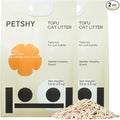 Tofu Cat Litter – Natural Plant-Based & Flushable Unscented Kitty Litter, Low Dust & Low Tracking, Superior Odor Control, Ideal for Multi-Cat Homes, Creamy Scented, 11 lb (5.5lbx2bags)