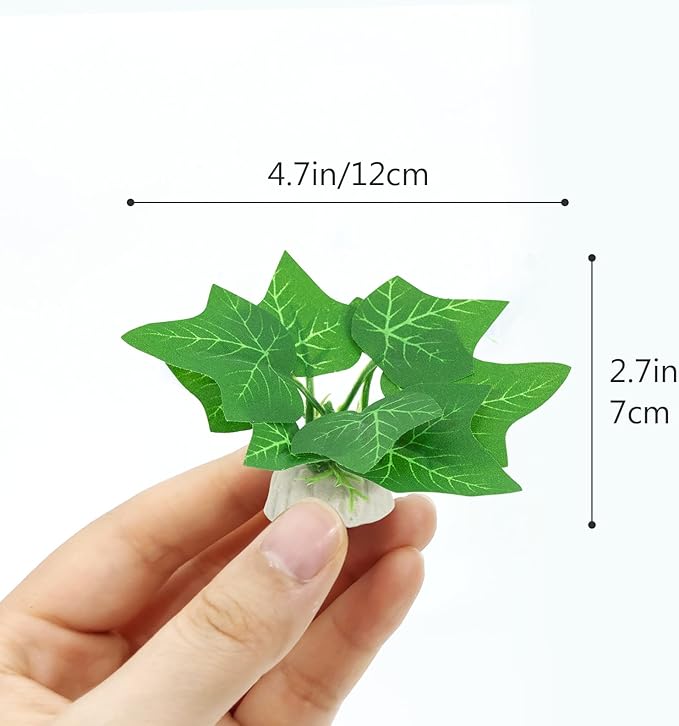 6PCS Aquarium Plants Fish Tank Decorations Small Betta Silk Plastic Plants for Aquarium Decor