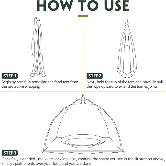 Tanlade 8 Pcs Mesh Plant Cover Protection Tent from Animals Reusable Dome Protect Tent Collapsible Plant Umbrella Netting Food Cover Net for Plants Food Vegetable(17 Inch,White)