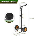 Housolution Plant Caddy with Wheels, Heavy Duty Plant Dolly for Big Pots, Plant Mover with Adjustable Grabbing Arm and Base, Trolley Cart for Seniors, Lawn, Patio, Backyard Gardening