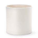 D'vine Dev 12 Inch Plastic Planter Pots for Plant Pot with Drainage Hole and Seamless Saucers, Oatmeal, 74-X-H-3