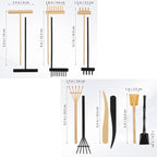 6pcs Mini Zen Garden Rake Tool Sandbox, Zen Garden Rake Tools Desktop Sand Rock Push Drawing Pen Zen Garden Accessories(Beige)
