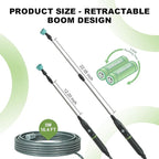Electric Sprayer Wand, Adjustable Nozzle Telescopic Design with 16.4FT Hose, Upgrade Rechargeable Battery ensure Long Runtime, Lightweight Cordless Tool for Weed Control & Plant Watering