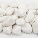 10lbs White Natural River Rocks, Polished Pebbles for Plants Garden, 2-3 inch Decorative White Stones, Ideal for Fish Tank, Vases, Crafting, Home Decor and Garden Landscaping Rocks