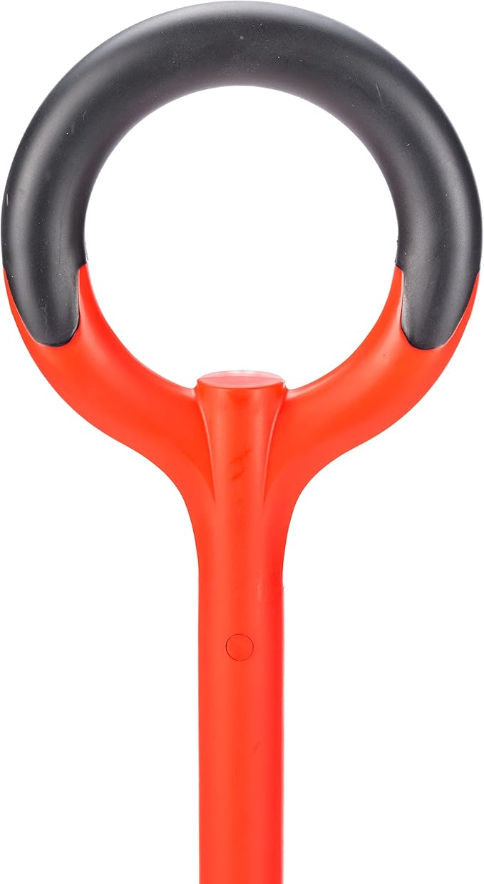 Root Slayer 22611 Serrated Garden Edger for Landscaping, Soil Cutting, and Clean Lawn Borders, Steel Tool, Red