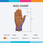 Bamllum Leather Gardening Gloves for Women - Working Gloves for Weeding, Digging, Planting, Raking and Pruning