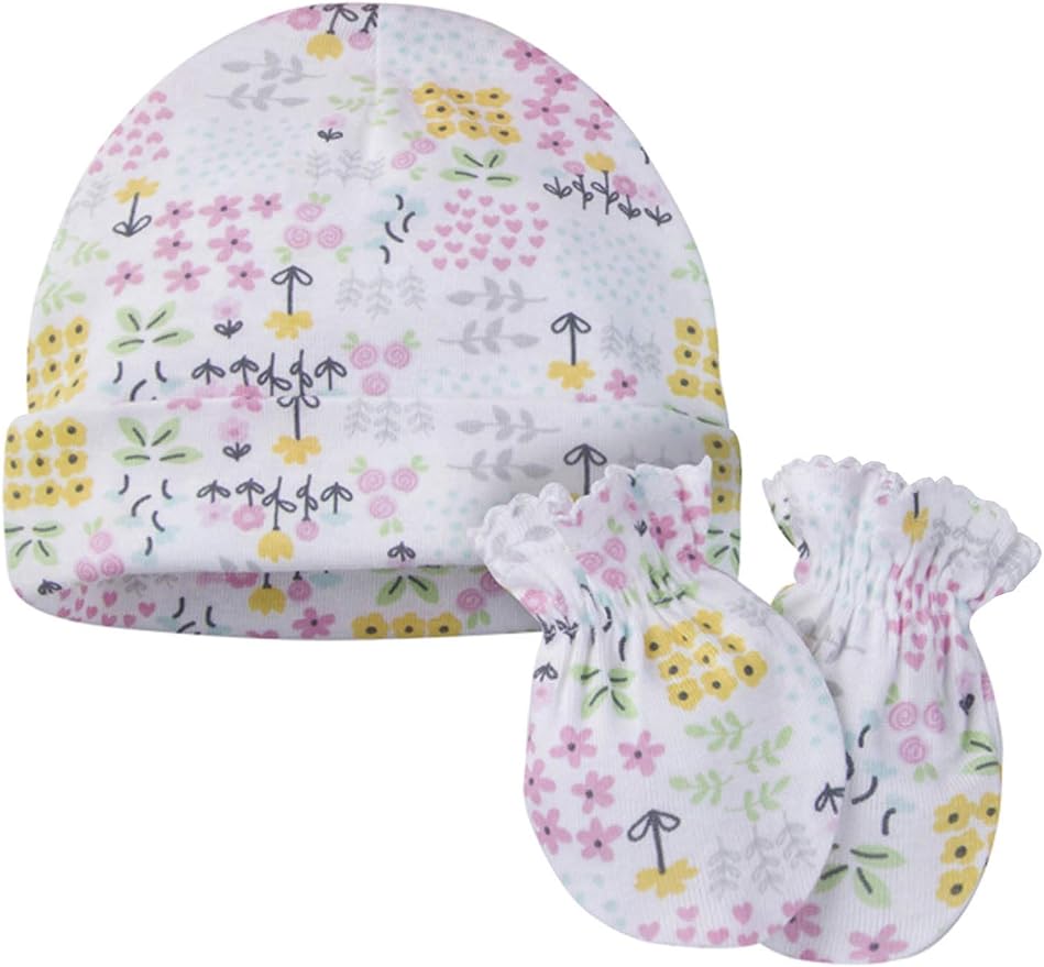 Onesies Brand Unisex Baby 12-piece Cap and Mitten Set
