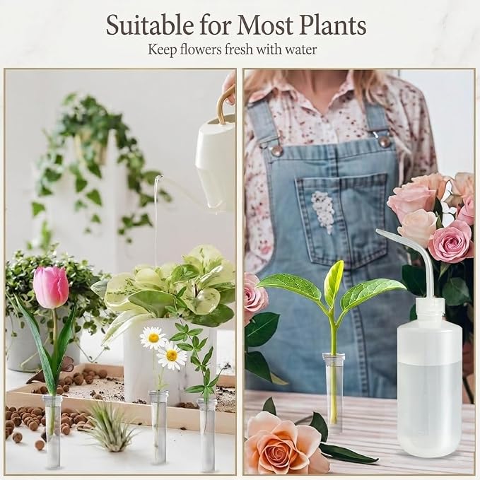 100 pcs Floral Water Tubes with 500ml Watering Can