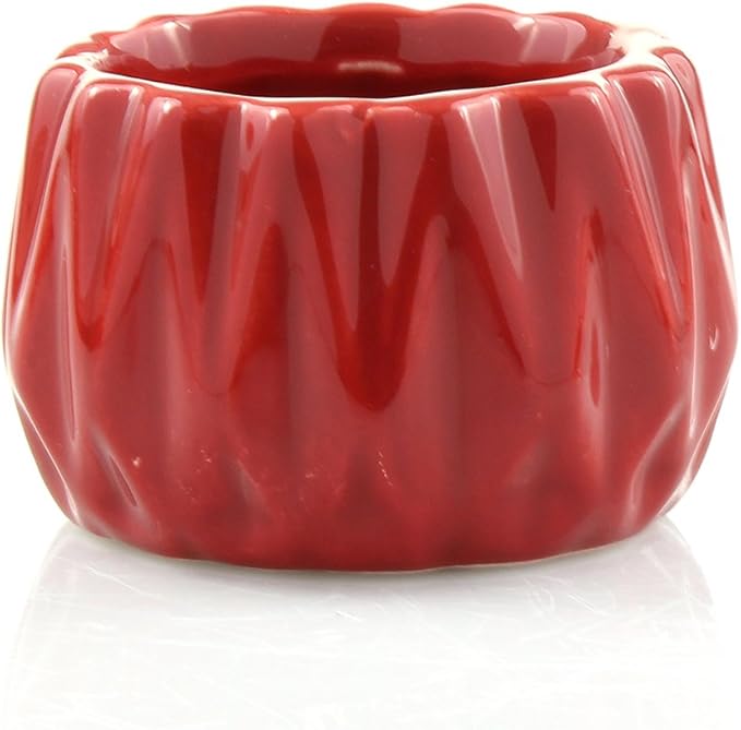 Live Lucky Bamboo 2 Stalk Arrangement in Round Red Ceramic Planter - 4 and 6 Inches Lucky Bamboo Indoor Potted House Plant for Home and Office Decor