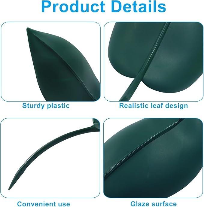 12 PCS Leaf Watering Device - 3 Vibrant Colors Plant Pot Watering Funnels for Indoor & Outdoor Plants, Decorative Leaf-Shaped Water Directing Tools with Robust Plastic