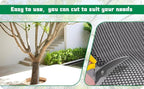 Mesh Tree Guard Trunk Protectors, Plastic Fence Rolling Flower Net Poultry Garden Fence Chicken Fence Protection for Floral Arrangements, Poultry, Animal Barrier, Gardening (White, 19.6 * 1.3 FT)