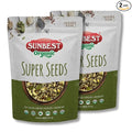 Sunbest Natural Organic Super Seeds Mix, 2-Pack – Raw Chia, Flax Seed, Hemp, Pumpkin & Sunflower Seeds – Great For Trail Mix, Smoothies & Salads – Superfood Blend Rich in Protein & Fiber (32 oz)