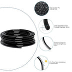 49.21Ft Drip Irrigation Kit Automatic Drip Irrigation System, 360° Bendable Garden Irrigation System, Garden Watering System Adjustable Bendable Nozzle Copper Sprayer System for Garden Yard