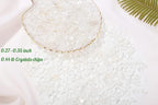 1lb Clear Quartz Aquarium Gravel Rocks Natural Tumbled Healing Crystal Chips Bulk Gemstones Crushed Stones for Fountain Vase Filler Planters Decorative Fish Tank Potted Reiki Energy Balancing