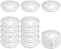 TRUEDAYS 10 Inch 5 Pack Clear Plant Saucers Flower Pot Tray Excellent for Indoor & Outdoor Plants