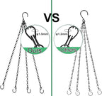 Heybe Hanging Baskets Chains 23 Inches 4 Leads Hanging Chains Flower Pot Hanger Replacement Plant Hangers for Planters and Lanterns, Pack of 3 (4 Legs)