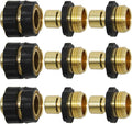 Twinkle Star 3/4 Inch Garden Hose Quick Connector Water Hose Fitting Male and Female, 9 of Set