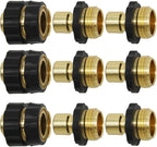 Twinkle Star 3/4 Inch Garden Hose Quick Connector Water Hose Fitting Male and Female, 9 of Set