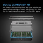 AC Infinity Heavy-Duty Humidity Dome with Full Spectrum LED Grow Light Bars, Samsung LM301H EVO Diodes, 3mm Thickest Dome and 5x8 Trays, Vent Extension Panels, for Seed Starting and Propagation