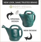 Root & Vessel 30301 Watering Can, 2-Gallon, Hunter Green