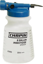 Chapin Made in USA G385, 32 Ounce, Insecticide Hose End Sprayer, Sprays 6 Gallons, Fan Spray Nozzle, Translucent White