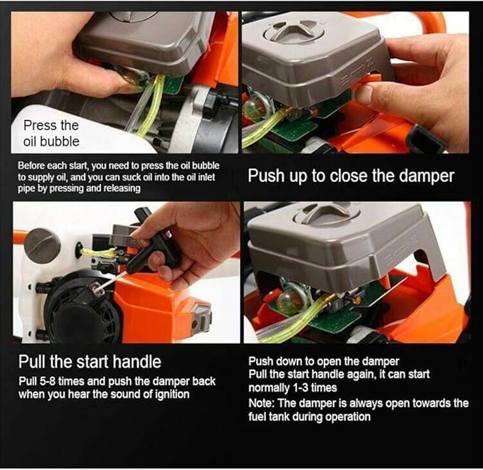 72cc Post Hole Digger 2-Stroke Petrol Gas Powered Earth Digger with 3 Extension Rods（8" 12" & 20"） + 3 Auger Drill Bits (4" 6" & 8") for Farm Garden Plant